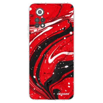 Picasee silikonski prozorni ovitek za Xiaomi Poco X4 Pro 5G - Red black