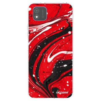 Picasee silikonski prozorni ovitek za Realme C11 (2021) - Red black