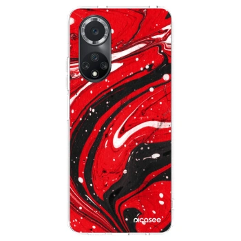 Picasee silikonski prozorni ovitek za Huawei Nova 9 SE - Red black