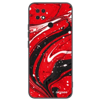 Picasee silikonski črni ovitek za Xiaomi Redmi 10C - Red black