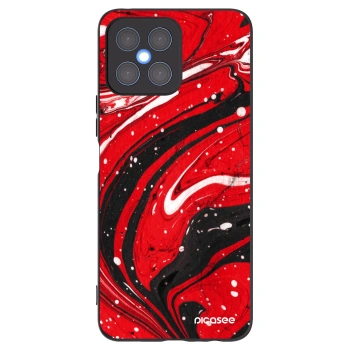 Picasee silikonski črni ovitek za Honor X8 4G - Red black