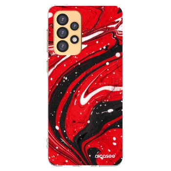 Picasee silikonski prozorni ovitek za Samsung Galaxy A33 5G A336 - Red black