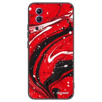 Picasee silikonski črni ovitek za Vivo Y52 5G - Red black