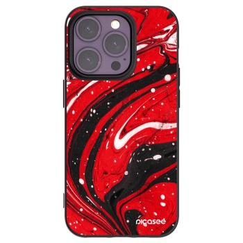 Picasee silikonski črni ovitek za Apple iPhone 14 Pro - Red black