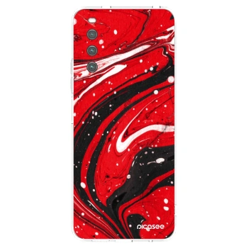 Picasee silikonski prozorni ovitek za Sony Xperia 10 IV 5G - Red black