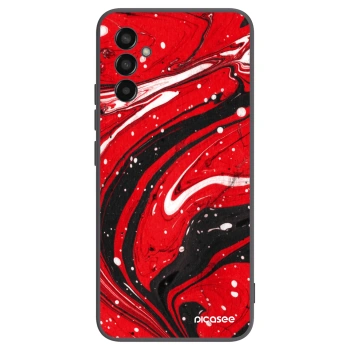 Picasee silikonski črni ovitek za Samsung Galaxy M13 M135F - Red black