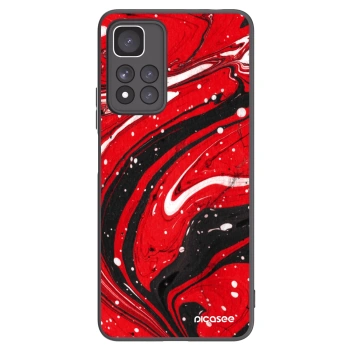 Picasee silikonski črni ovitek za Xiaomi Redmi Note 11 Pro+ 5G - Red black