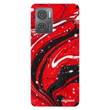 Picasee silikonski prozorni ovitek za Xiaomi Redmi 10 5G - Red black