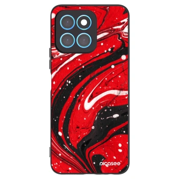 Picasee silikonski črni ovitek za Honor X8 5G - Red black