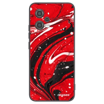 Picasee silikonski črni ovitek za Xiaomi Poco X5 - Red black