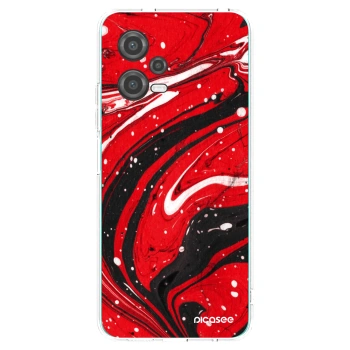 Picasee silikonski prozorni ovitek za Xiaomi Poco X5 - Red black