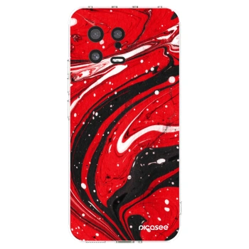 Picasee silikonski prozorni ovitek za Xiaomi 13 - Red black