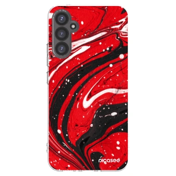 Picasee silikonski prozorni ovitek za Samsung Galaxy A34 5G A346B - Red black