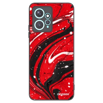 Picasee silikonski črni ovitek za Xiaomi Redmi Note 12 4G - Red black