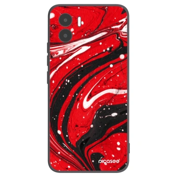 Picasee silikonski črni ovitek za Xiaomi Redmi A2 - Red black