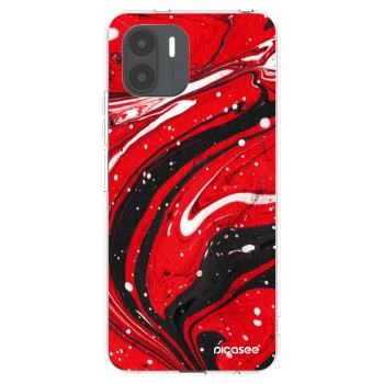Picasee silikonski prozorni ovitek za Xiaomi Redmi A2 - Red black
