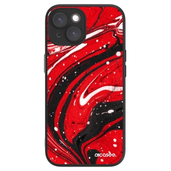 Picasee ULTIMATE CASE MagSafe za Apple iPhone 15 - Red black