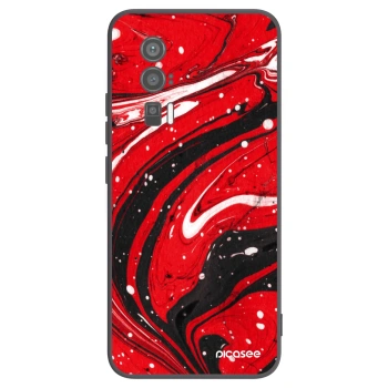 Picasee silikonski črni ovitek za Xiaomi Poco F5 Pro 5G - Red black