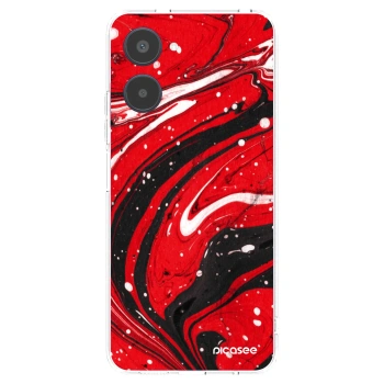 Picasee silikonski prozorni ovitek za Realme 10 4G - Red black