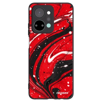 Picasee silikonski črni ovitek za Honor X7a - Red black