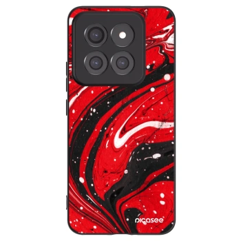 Picasee silikonski črni ovitek za Xiaomi 14 Pro - Red black