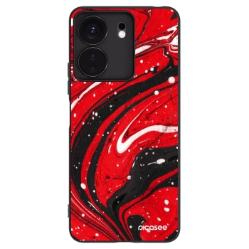 Picasee silikonski črni ovitek za Xiaomi Redmi 13C 4G - Red black