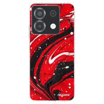 Picasee silikonski prozorni ovitek za Xiaomi Poco X6 - Red black
