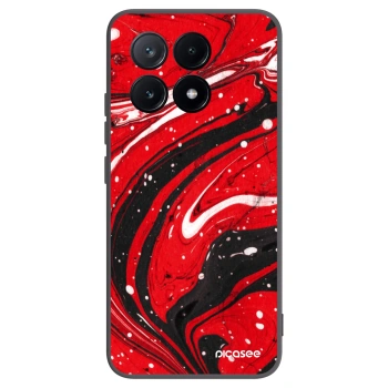 Picasee silikonski črni ovitek za Xiaomi Poco X6 Pro - Red black