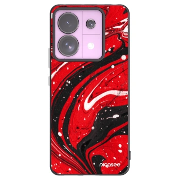 Picasee silikonski črni ovitek za Xiaomi Redmi Note 13 Pro 5G - Red black