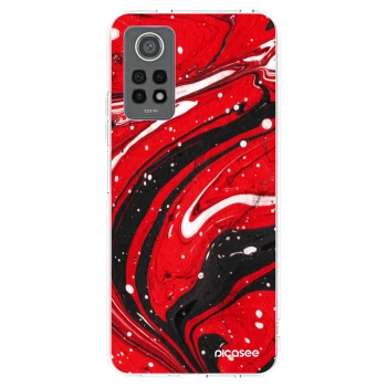 Picasee silikonski prozorni ovitek za Xiaomi Redmi Note 12 Pro 4G - Red black