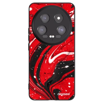 Picasee silikonski črni ovitek za Xiaomi 14 Ultra - Red black