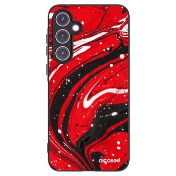 Picasee silikonski črni ovitek za Samsung Galaxy A35 5G A356B - Red black