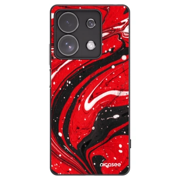 Picasee silikonski črni ovitek za Xiaomi Redmi Note 13 Pro 4G - Red black