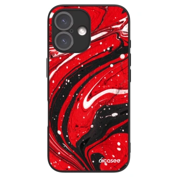 Picasee ULTIMATE CASE za Apple iPhone 16 - Red black