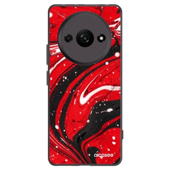 Picasee silikonski črni ovitek za Xiaomi Redmi A3 - Red black