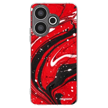 Picasee silikonski prozorni ovitek za Xiaomi Redmi 13 4G - Red black