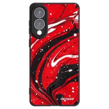 Picasee silikonski črni ovitek za Samsung Galaxy S25 Edge 5G - Red black