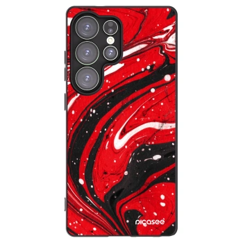 Picasee silikonski črni ovitek za Samsung Galaxy S25 Ultra 5G - Red black