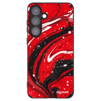 Picasee silikonski črni ovitek za Samsung Galaxy S25+ 5G - Red black