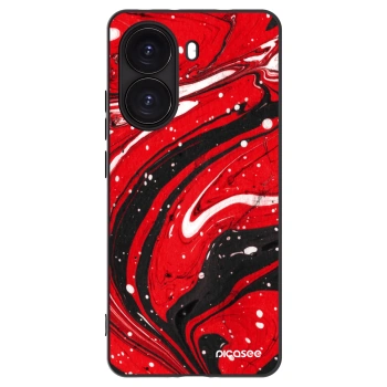 Picasee silikonski črni ovitek za Xiaomi Poco X7 Pro 5G - Red black