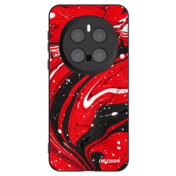 Picasee silikonski črni ovitek za Honor Magic7 Pro 5G - Red black