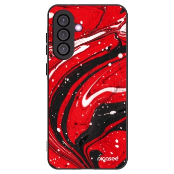 Picasee silikonski črni ovitek za Samsung Galaxy A36 5G - Red black
