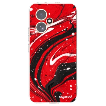 Picasee silikonski prozorni ovitek za Honor 400 5G - Red black