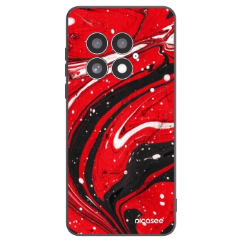 Picasee silikonski črni ovitek za OnePlus 13 5G - Red black