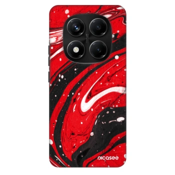 Ovitek za Xiaomi Redmi Note 14 Pro+ 5G - Red black