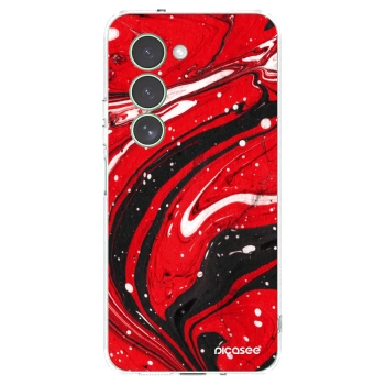 Picasee silikonski prozorni ovitek za Xiaomi Redmi 15 5G - Red black