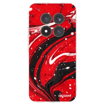 Picasee silikonski prozorni ovitek za Xiaomi Redmi Note 15 Pro+ - Red black