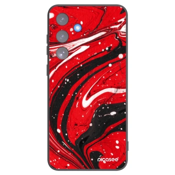 Picasee silikonski črni ovitek za Samsung Galaxy S25 FE 5G - Red black