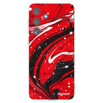 Picasee silikonski prozorni ovitek za Samsung Galaxy S25 FE 5G - Red black