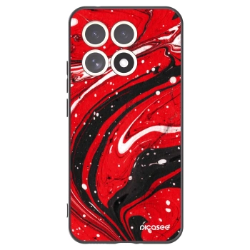Picasee silikonski črni ovitek za Xiaomi 15T - Red black